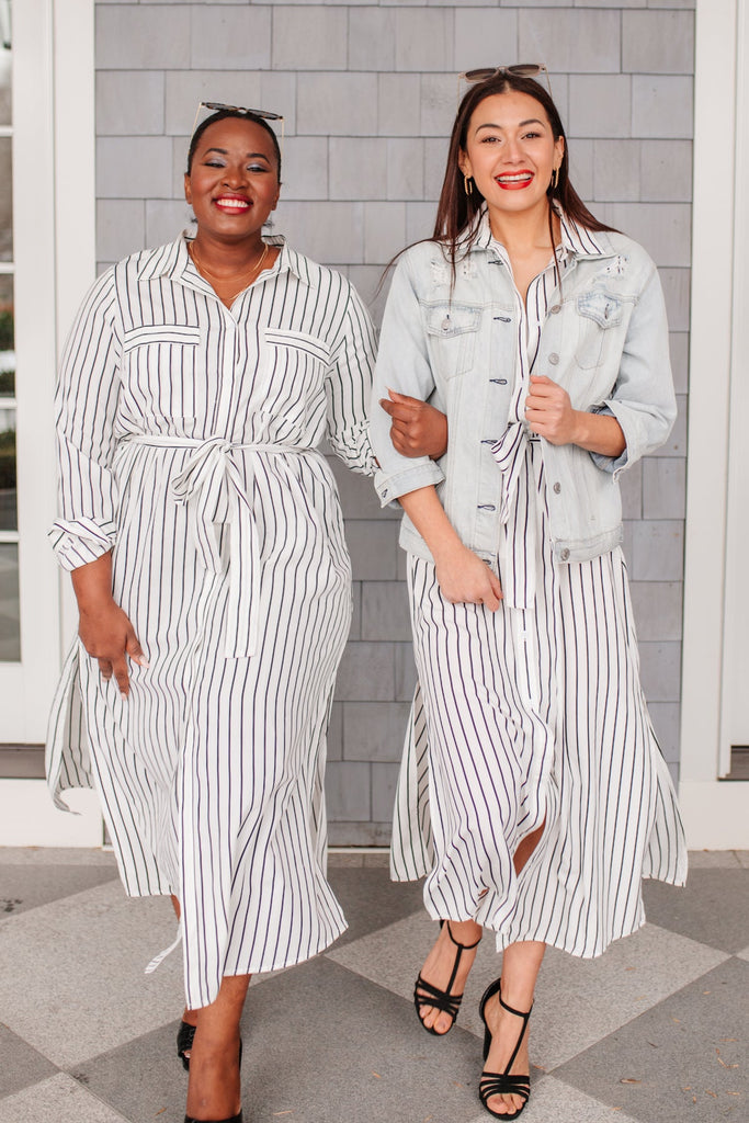 Striped dress clearance 2019