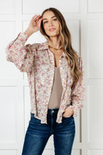 You and I Connect Floral Button Up Blouse