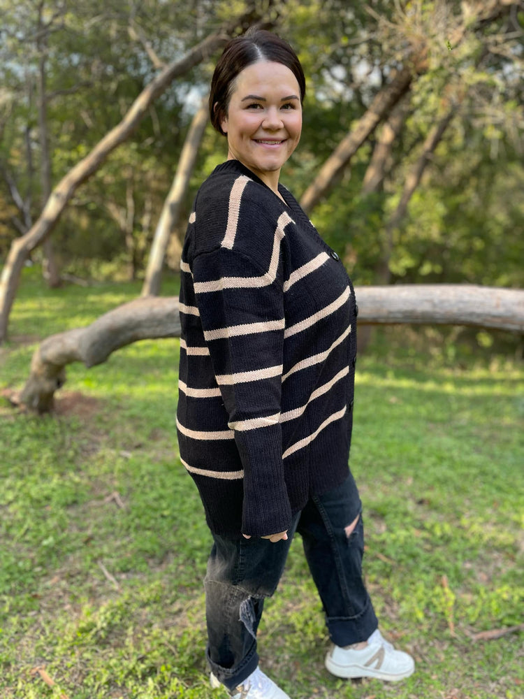 PREORDER: Brooks Striped Cardigan