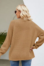 4 colors, reg + Plus, Open Front Raglan Sleeve Pocketed Cardigan